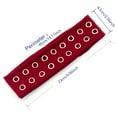 thumbnail image 2 of Diadema elástica de estilo punk con tachuelas metálicas, diadema elástica transpirable para mujer y hombre, ligera, para uso diario (5 colores, 30 g), 2 of 3
