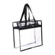 thumbnail image 3 of Bolsa de maquillaje transparente para deportes, playa, viajes de negocios y desplazamientos. Negro, 3 of 9