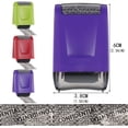 thumbnail image 2 of Qweryboo 3Pcs Identity Protection Roller Stamps, Anti Theft ID Roller Guard Stamp for Privacy Protection, ID Blockout and Address Blocker(Red+Purple+Green), 2 of 6