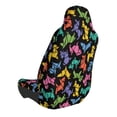 thumbnail image 2 of Goofa Colorful Geometric Dog Pattern Elastic Car Seat Cover - Stretchable Auto Seat Protector, Easy to Install and Clean for Cars, SUVs, Trucks, and Vans, 2 of 3