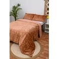 thumbnail image 2 of HandloomBazzar Ultra-Luxe Velvet Duvet Cover, Boho Bedding UO Comforter Donna Cover, 3 Pcs Set Tera Cota Crush Color Duvet Set, Velvet Bedding Set, Twin Size 68" x 90" Inches, 2 of 7