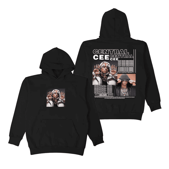 Central Cee Merch Hoodie Can't Rush Greatness Album Cover Rapper Hooded Sweatshirt Long Sleeve Unisex Pullover