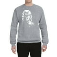 thumbnail image 2 of Manilyn Monroe Skull Face and Body Tattoo | Mens Pop Culture Crewneck Graphic Sweatshirt, Heather Grey, 2XL, 2 of 4