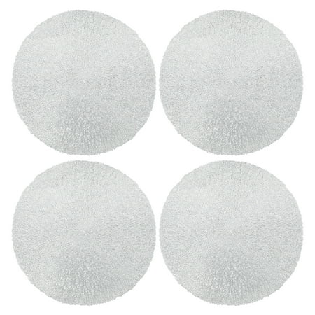 

Placemat Set of 4 Hollow PVC Coaster Cup Mats Thanksgiving Table Ornament Decorations for Home Festival silver，G86568
