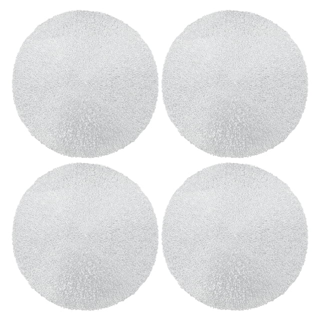 Juego de manteles individuales de 4 posavasos huecos de PVC, tapetes para tazas, adornos de mesa de Acción de Gracias, decoraciones para festivales en el hogar