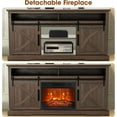 thumbnail image 6 of IHOMEadore Fireplace TV Stand, Farmhouse Entertainment Center for Up to 78" TVs, 6 of 13
