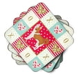 thumbnail image 2 of Nordic Spitz Love Foam Coaster Set of 4 Red, 2 of 4