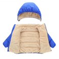 thumbnail image 4 of Baby Girls Boys' Winter Fleece Jackets With Hooded Toddler Cotton Dress Warm Lined Coat Outer Clothing 2-6T, 4 of 7