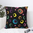 thumbnail image 6 of YFYANG Square Decorative Throw Pillow Case (Without Pillow Insert), Colorful Geometric Patterns Bedroom Sofa Car Cushion Cover, 18"x18", 6 of 9