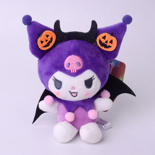 Sanrio-juguetes de peluche de Halloween de 10CM, monstruo de calabaza, Kuromi 산오 오 ju, accesorios Kawaii, regalo de dibujos animados natal de vacacionesNN005-2 Fivean Toy model