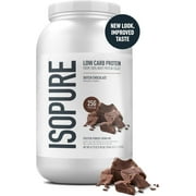 Isopure Low Carb Protein Powder, Dutch Chocolate, 25g Protein, 3 Lb