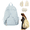 Blue#009, variant on Cutecore Wings Backpack,Cute Daypack with Wings Sweet Coquette Fun Novelty Nylon Bag with Zipper for Women,Kawaii Back to School Bag Pink