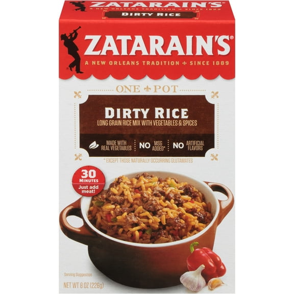 Zatarain S Dirty Rice Mix  8 Oz (Pack of 32)