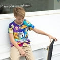 thumbnail image 5 of Kids T-Shirt Clothes for Boys T Shirt 3D Graphic Print Crew Neck Short Sleeve Tops Tee Summer Shirts 6-14 Years, 5 of 7