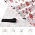 thumbnail image 2 of GZHJMY Red Strawberry Pink STRI Beach Towel Oversized Towel Blanket, Thin Lightweight Microfiber Sand Free Quick Dry Towel, 30”X60” Multipurpose Pool Bath Yoga Swim Shower Towel, 2 of 7