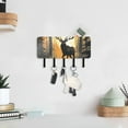 thumbnail image 6 of Elk Forest Sun Mail Holder Organizer Wall Mount with Shelf Key Holder Key Rack with 5 Key Hooks for Wall Decorative, 6 of 6