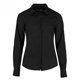 thumbnail image 1 of Kustom Kit - Camisa entallada de popelín y manga larga para mujer (Negro), 1 of 2