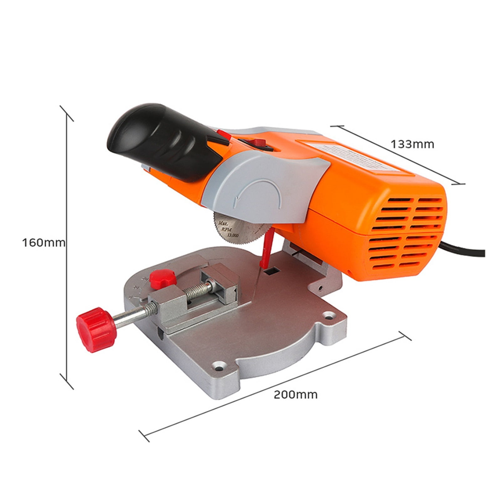 Mini Table Saw Machine Woodworking Electric Bench Saw Handmade DIY Cutting Machine 45 Degree Cut-off Saw For cutting Metal Wood ,Good helper