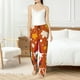 thumbnail image 4 of Fotbe Happy Thanksgiving Three Gnomes Pantalones de Pijama para Mujer, Pantalones de Dormir, Pantalones Pj con Cordón y Bolsillos-Small, 4 of 6