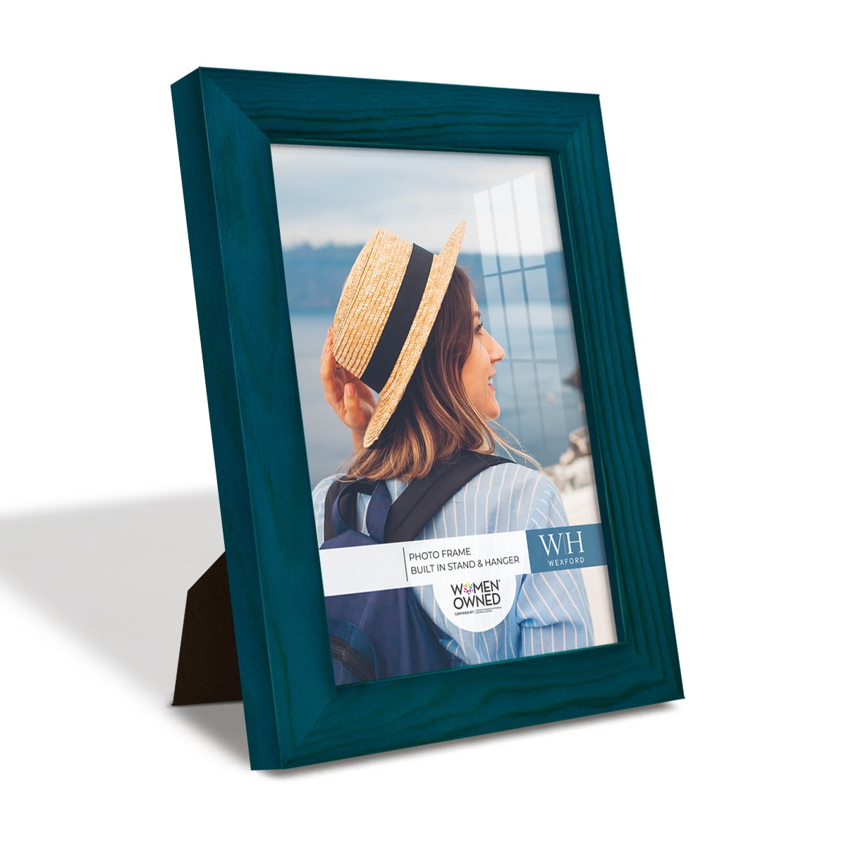 Wexford Home Woodgrain 5" x 7" Ocean Blue Picture Frame (Set of 6)