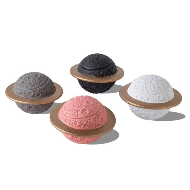 lanema Portland Cements Pet Cremation Urn Modern Planet Memorial Ashes Holder For Home Garden Backyard Tributes Display