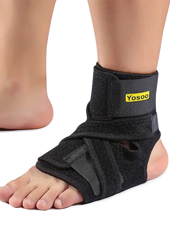 Ankle Support Brace Breathable Neoprene Sleeve Adjustable Wrap Black One Size