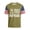 Army Green, variant on Historical Commemorative Top with Constitution Quote and American Flag Details Highlighting Comfort Fit Design Light Purple M