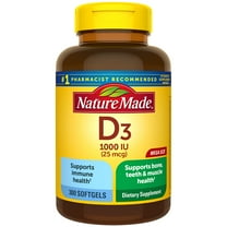 Nature Made - Vitamin D3 1000 IU - 300 Liquid Softgels