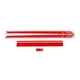 thumbnail image 1 of Calcomanía para capó de coche, pegatina de vinilo con rayas para capó de coche, pegatinas universales para falda lateral de puerta, pegatinas de rayas de carreras(rojo), 1 of 5