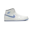 thumbnail image 1 of Ni - ke NEW Jordan 1 Mid Legend Blue Powder UNC Carolina Retro RARE 554724-127 Size 12, 1 of 5