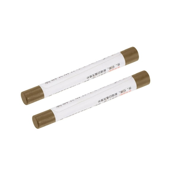 Uxcell Wood Wax Filler Stick, Furniture Repairing Crayon Touch Up Pen 2 Packs, Medium Dirt Brown