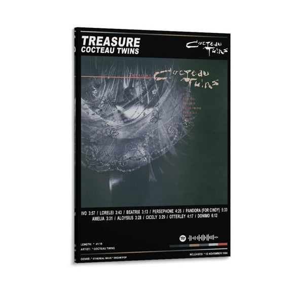 Cocteau Twins - Treasure Music Album Cover Posters Canvas Poster Bedroom Decoration Landscape Office Valentine's Birthday Gift