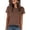 Brown, variant on ANRABESS Summer T Shirts for Women, Round Neck Short Sleeve Tops for Women 2026 WrinkleFree Comfy Tshirt Basic Tee Casual Workout Tops Vacation Outfits Grey Blue M
