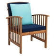 thumbnail image 6 of SAFAVIEH Outdoor Collection Rocklin 4-Piece Patio Set Natural Look/Navy, 6 of 12