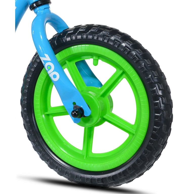 KaZAM 12 Child s Balance Bike and Helmet Green Blue Walmart