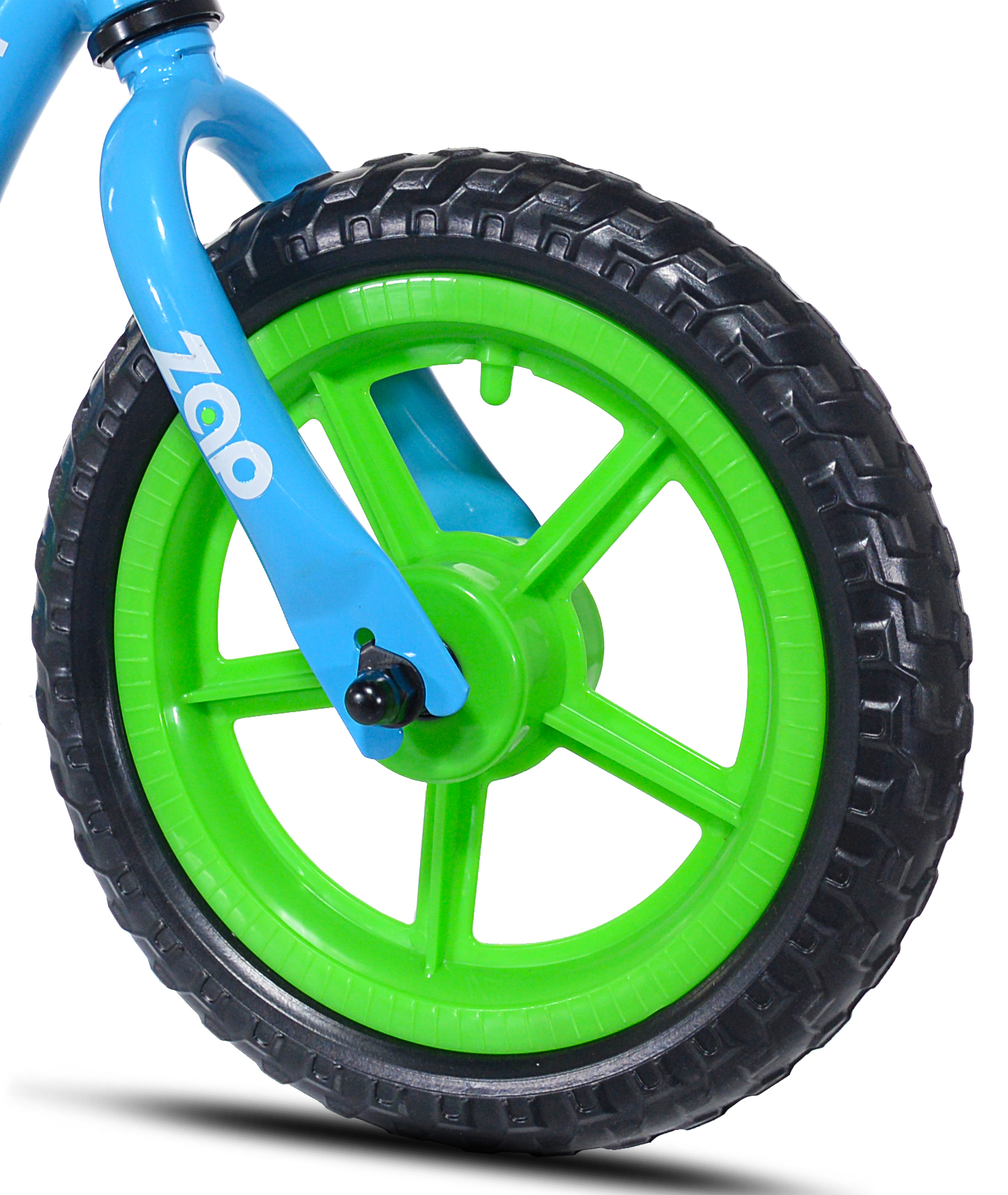 KaZAM 12" Child's Balance Bike and Helmet, Green/Blue - image 4 of 9