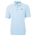 thumbnail image 2 of Men's Cutter & Buck Powder Blue Detroit Lions Virtue Eco Pique Botanical Print Recycled Polo, 2 of 3