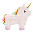 thumbnail image 4 of Blue Panda Unicorn Pinata for Girl - Small Pink 13 x 15.5 x 5 in - Princess Birthday Party Pinata & Rainbow Mane Theme - Easy-Fill Design, 4 of 8