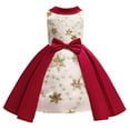 thumbnail image 1 of PMVFHDE Liquidation Robe de Noël 3t Mode Col à Revers Vêtements pour Enfants Robe à Paillettes Étoile pour Enfants Robe Robe pour Enfants, Rouge, 2-3 Ans, 1 of 9