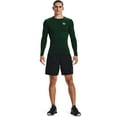 thumbnail image 5 of Under Armour Mens HeatGear Compression Long-Sleeve T-Shirt Forest Green 301/White 3X-Large, 5 of 5
