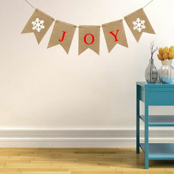 OULII 50Pack Printed Letter Flag Festival Activity Banner Multi Color Linen Wall Hanging 7.07X5.11X0.04in