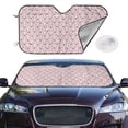 thumbnail image 2 of Haiem Cute Rabbit Car Windshield Sun Shade - Blocks UV Rays Sun Visor Protector, Sunshade to Keep Your Vehicle Cool, Universal Fit SUV Van Sedan-Medium, 2 of 7