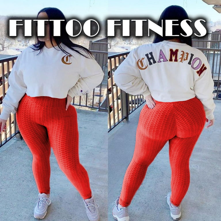 FITTOO High Waist Yoga Pants Tummy Control Leggings Fitness Workout Pants
