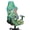 Hummingbird Daisy Flower Green, variant on SEANATIVE Gaming Chair Seat Cover with 2 Armrest Covers, Machine Washable Non Slip Game Chair Cover with Zipper, Scratch-Resistant Furniture Protector for Gamer, Butterfly Violet