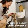 thumbnail image 3 of Cat & Dog Water Bowl – Toilet-Shaped Pet Drinking Dispenser with Removable Stainless Steel Inner Bowl, Anti-Spill, Non-Slip Raised Bowl for Cats, Kittens, and Small Dogs, 3 of 7