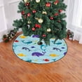thumbnail image 2 of FMSHPON Colored Underwater Sea Fish Xmas Christmas Tree Skirt Stand Mat for Holiday Party Decoration Indoor Outdoor 48 inches, 2 of 3