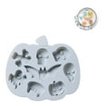 thumbnail image 4 of 8 Cavity Halloween Skull Cake Mold Temperature Resistant Ghost Shape Baking Mold Anti Stick Reusable Bat Shape Baking Pan Tray, 4 of 7