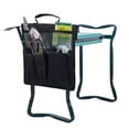 thumbnail image 4 of Garden Pouch Foldable Portable Garden Kneeler, Bench Kneeling Bag, Seat Storage Tote Hanging Organizer, Gardening Tools Storage Stool Multiple Storage Pouch (Black) 12x13", 4 of 6
