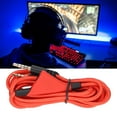 thumbnail image 1 of Cable de audio de reemplazo de auriculares del juego, cable de auriculares 3d técnica de revestimiento de Oro de de sonido estéreo para astro a10 a40tr, 1 of 7