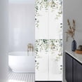 thumbnail image 3 of No Glue Heat Blocking Window Flims, Eucalyptus Leaves Window Privacy Film Frosted, Pastoral Farmhouse Spring Botanical Peep-proof Door Windows Tint for Bathroom, Dormitory, 17.7 x 78.7 Inches, 3 of 9